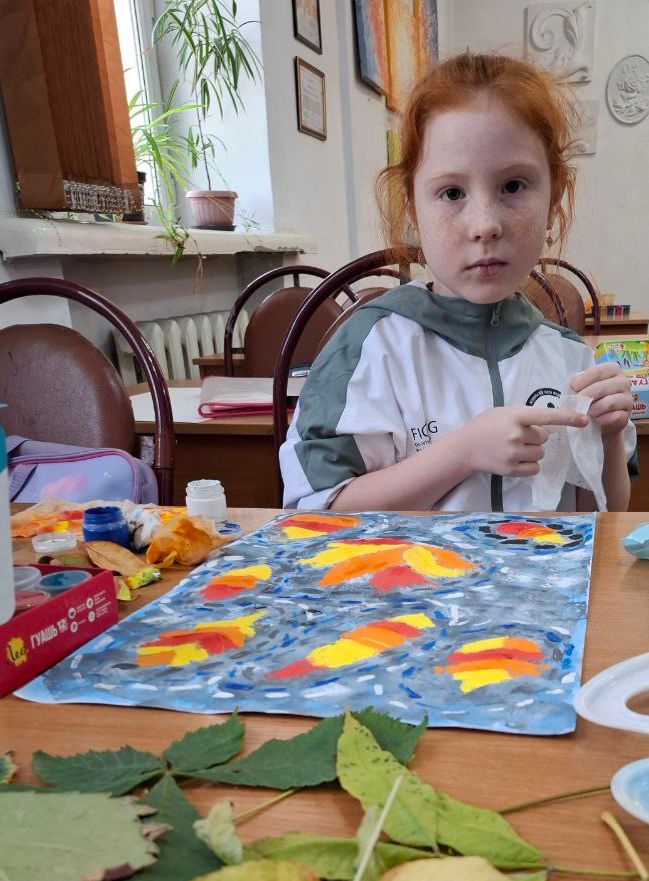 “ОЮ” бейнелеу және қолданбалы өнер студиясында  “Күз – мереке, күз – береке” тақырыбында тәрбие сағаты өтті.