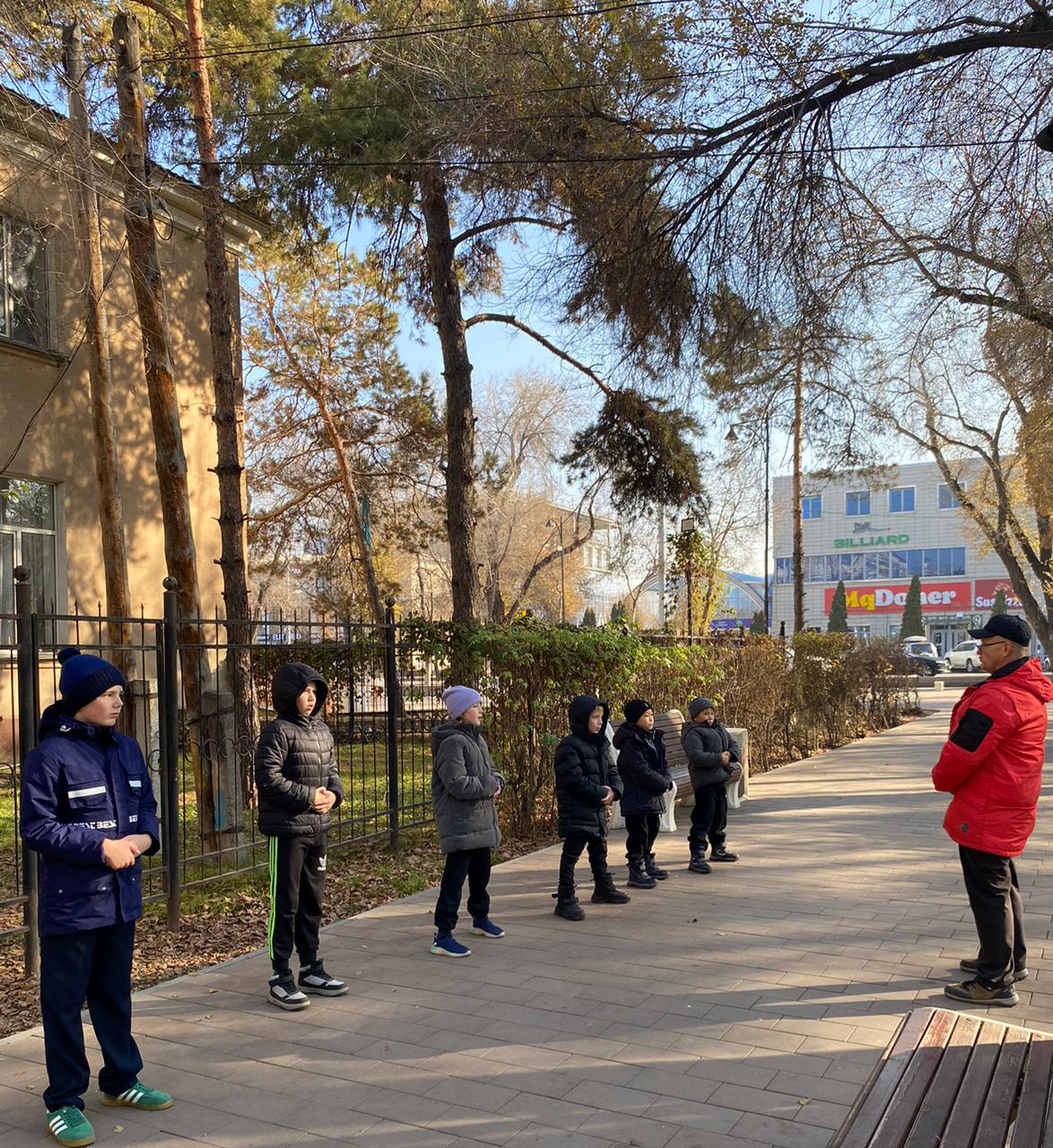 УШУ үйірмесінде «Спортшылар мен табиғаттың өзара байланысы» тақырыбында сабақ  ұйымдастырылды.